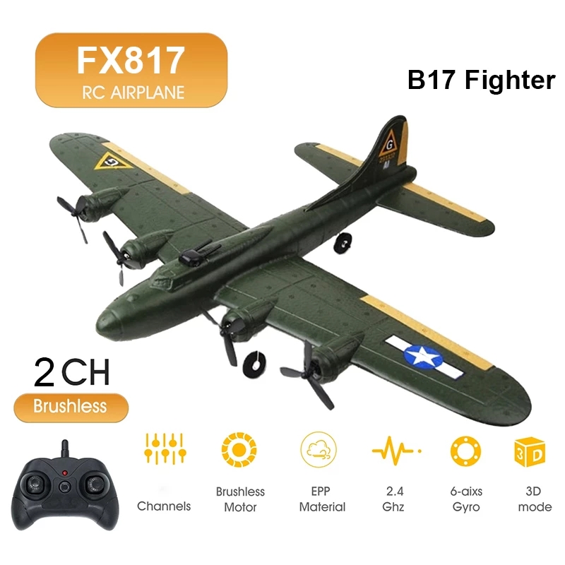 FX817 B17 RC Plane 2.4G 2CH Fi - Model Kit Spitfire review and price